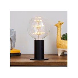 Eban Black Table Lamp By Dunelm, Healy Black Industrial Table Lamp