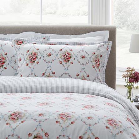 dorma hydrangea blue oxford pillowcase