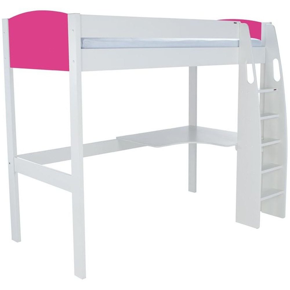 Stompa Pink High Sleeper with Desk