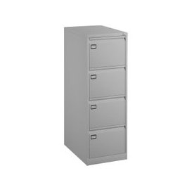 Bisley Economy Filing Cabinet (Swan Handle), Grey
