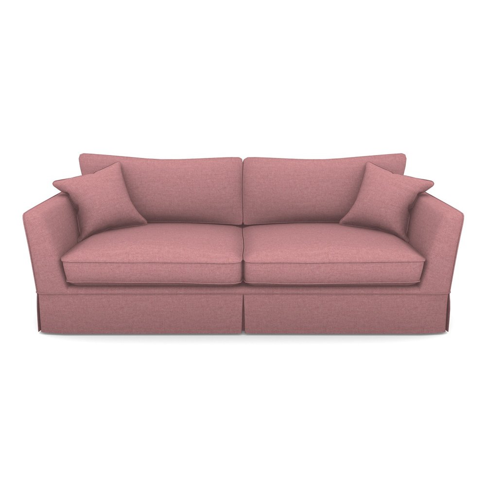 Weybourne 3 Seater Sofa in Easy Clean Plain- Rosewood
