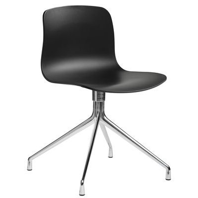 About a chair Swivel chair - 4 legs by Hay Black