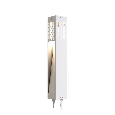 La Lampe Passage Solar lighting bollard - / H 60 cm - Hybrid and connected / Solar charging + USB dock by Maiori White
