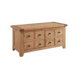 Furnitureland - California Solid Oak Storage Coffee Table with Drawers