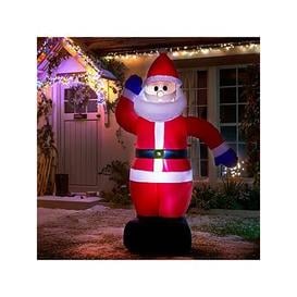 Inflatable Light Up Santa Outdoor Christmas Decoration
