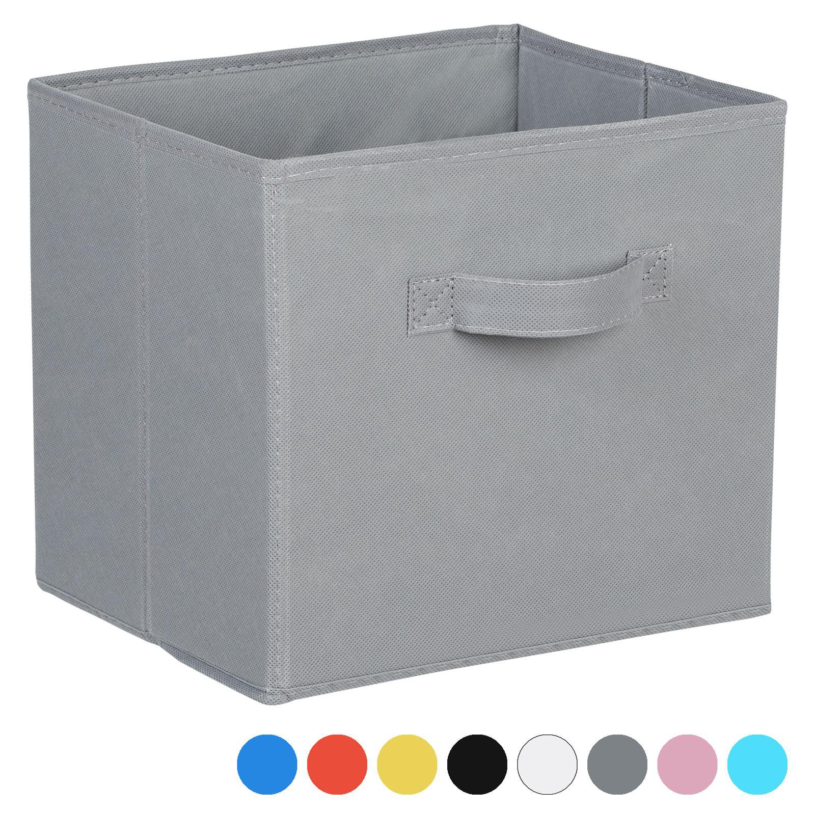 Hartleys Fabric Storage Box for 2, 3 & 4 Tier Cube Units - Grey