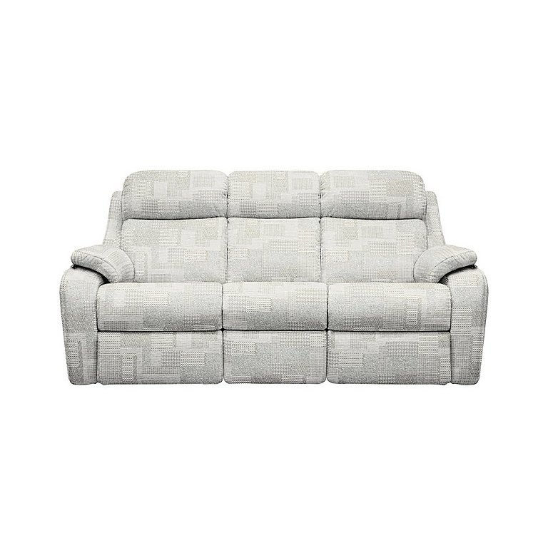 G Plan Kingsbury 3 Seater Fabric Manual Recliner Sofa Lydia Blush