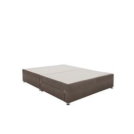 Millbrook - PureTech Divan Base With Continental Drawers - Double - Tweed Coffee