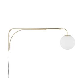 image-Moricio Wall Light in Brass and Opaline