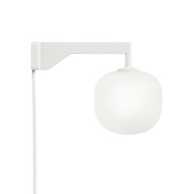 Rime Wall light with plug - / Hand-blown glass by Muuto White
