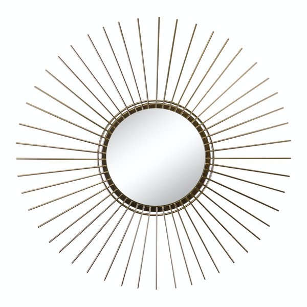 Gold Wire Sunburst Accent Mirror