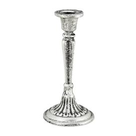19Cm Iron Tabletop Candlestick with Candle Included