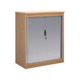 image-Multi Storage Tambour Cupboards, 102wx55dx120h (cm), Beech