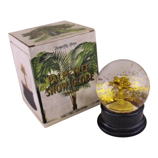 Gold Palm Tree Snow Globe