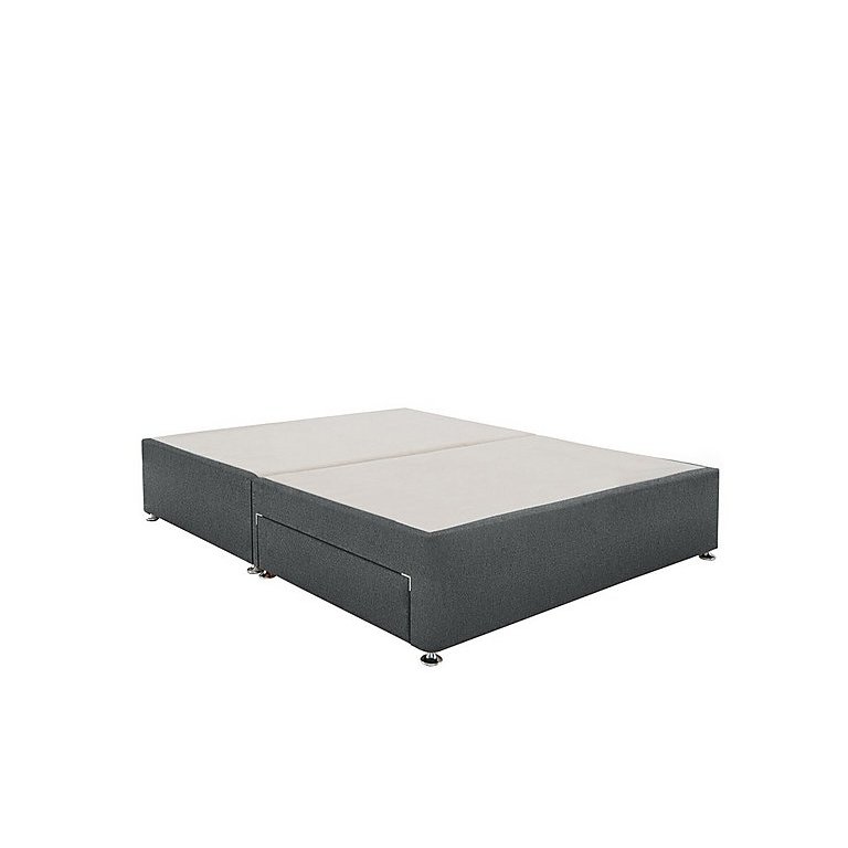 Millbrook - PureTech Divan Base With Continental Drawers - Super King - Sierra Charcoal