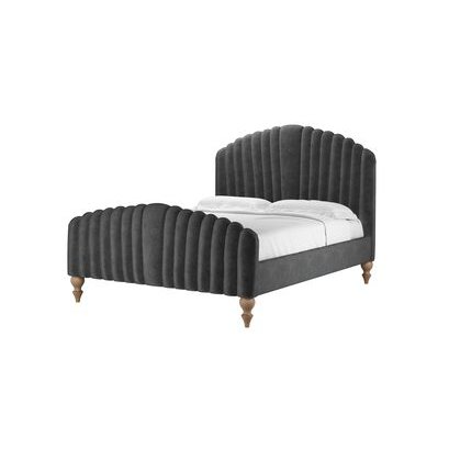 Bella King Bed in Armour Smart Velvet - sofa.com