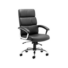 Crave High Back Black Bonded Leather Executive Chair, Black