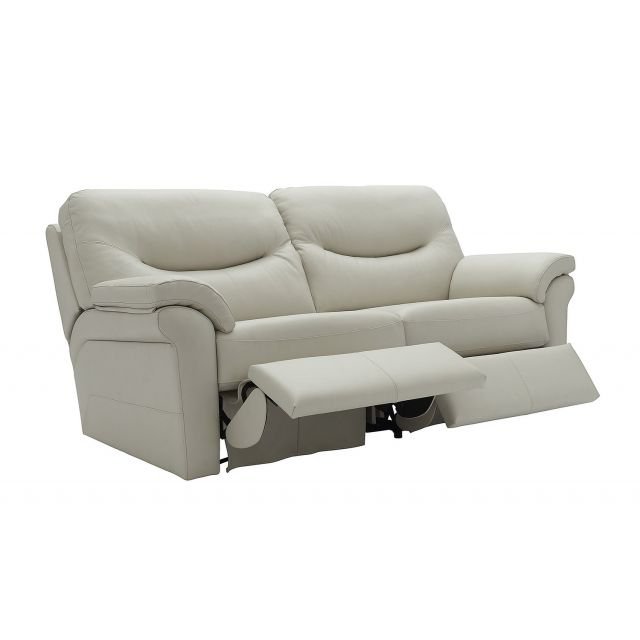 G Plan Washington 3 Seater Power Leather Double Recliner (2 Cushions)