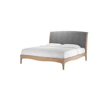 Emilia Super King Bed in Earl Grey Smart Velvet - sofa.com
