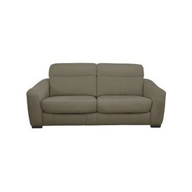 Cressida 3 Seater Leather Sofa Bed - Grey- World of Leather