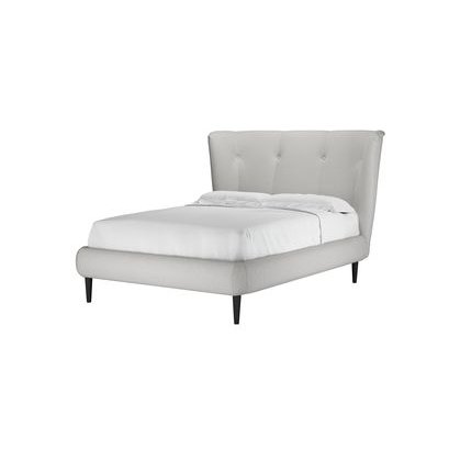 Audrey Double Bed in Alabaster Brushed Linen Cotton - sofa.com