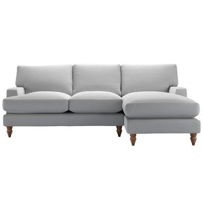 Isla Medium RHF Chaise Sofa in Graphite Smart Cotton - sofa.com