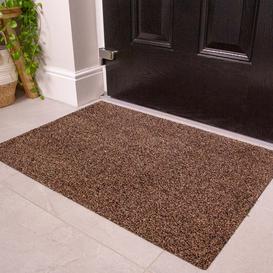 Brown Durable Eco-Friendly Washable Doormats - Hunter - 40cm x 60cm
