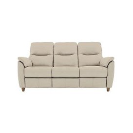 G Plan - Spencer 3 Seater Leather Sofa - Beige