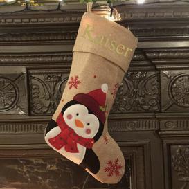 image-Penguin Personalised Christmas Stocking