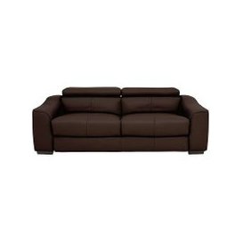 Elixir 3 Seater BV Leather Sofa Bed - Dark Chocolate