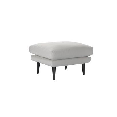 Holly Medium Rectangular Footstool in Alabaster Brushed Linen Cotton - sofa.com