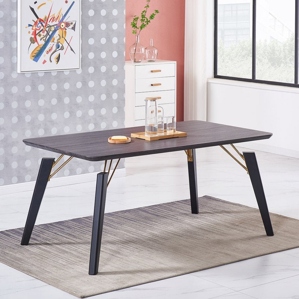 Cosmo LUX Dining Table Colour: Black