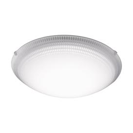 Eglo 95673 Margitta 1 LED Wall/Ceiling Light In White With White Glass - Dia: 315mm