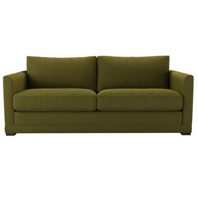 Aissa 3 Seat Sofa in Royal Fern Brushed Linen Cotton - sofa.com