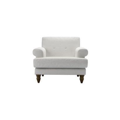 Remy Armchair in Alabaster Brushed Linen Cotton - sofa.com