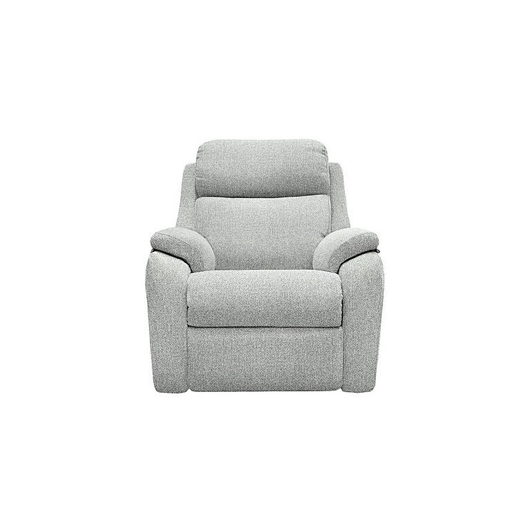 G Plan - Kingsbury Fabric Power Recliner Armchair with Power Headrests - Swift Cygnet