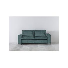 George Three-Seater Sofa Bed in Turtle Green
