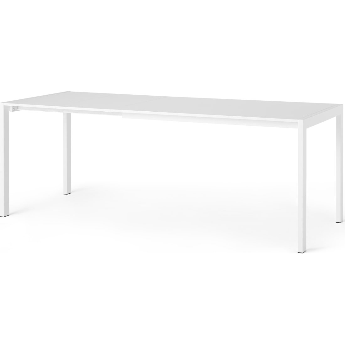 Swift 4-8 Seat Extending Dining Table, Matte White