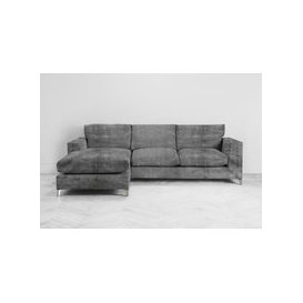 Chris Left Hand Chaise Sofa Bed in Cloudy Grey