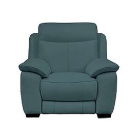 Starlight Express BV Leather Power Recliner Armchair - BV Lake Green
