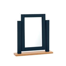 Somerset Oak and Blue Adjustable Dressing Table Mirror