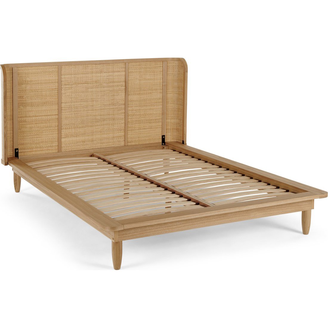 Liana Double Bed,  Ash & Rattan