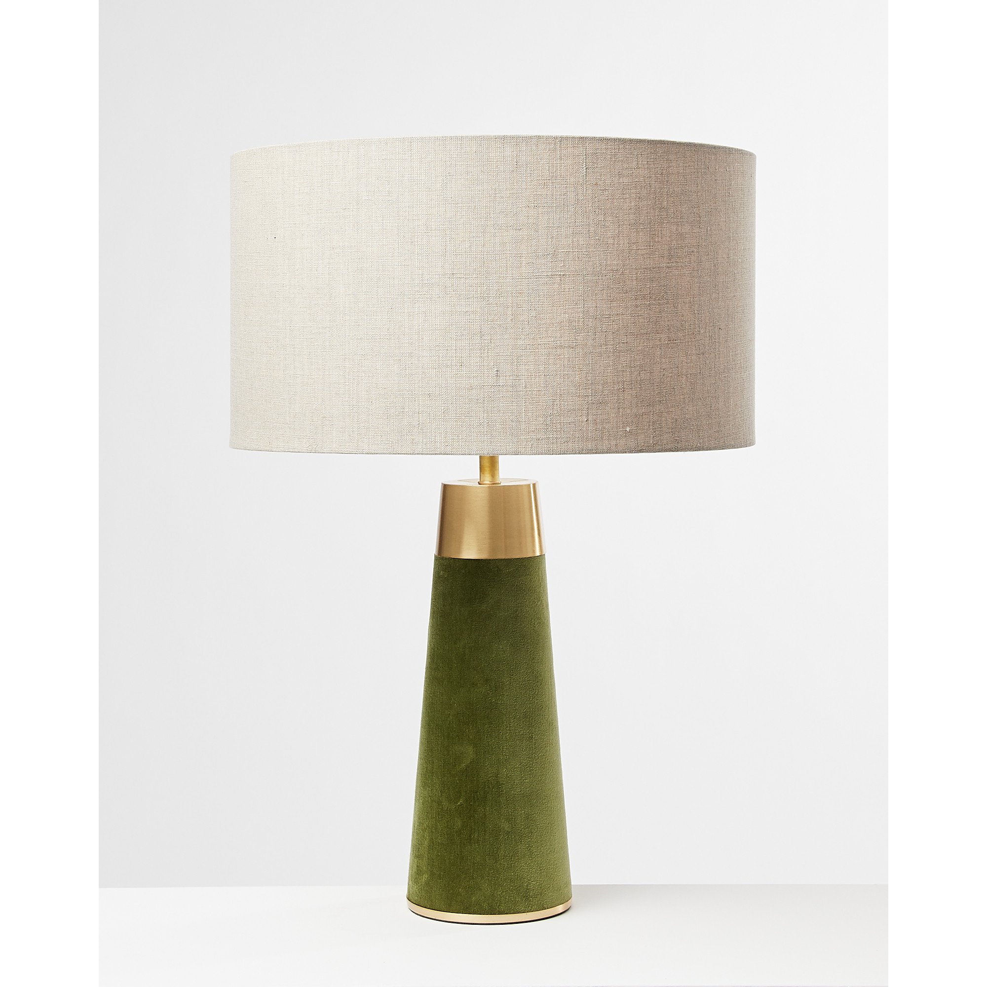 Ero Green Velvet Shade Table & Desk Lamp Large
