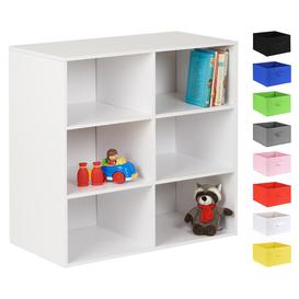 Hartleys White 6 Cube Kids Storage Unit