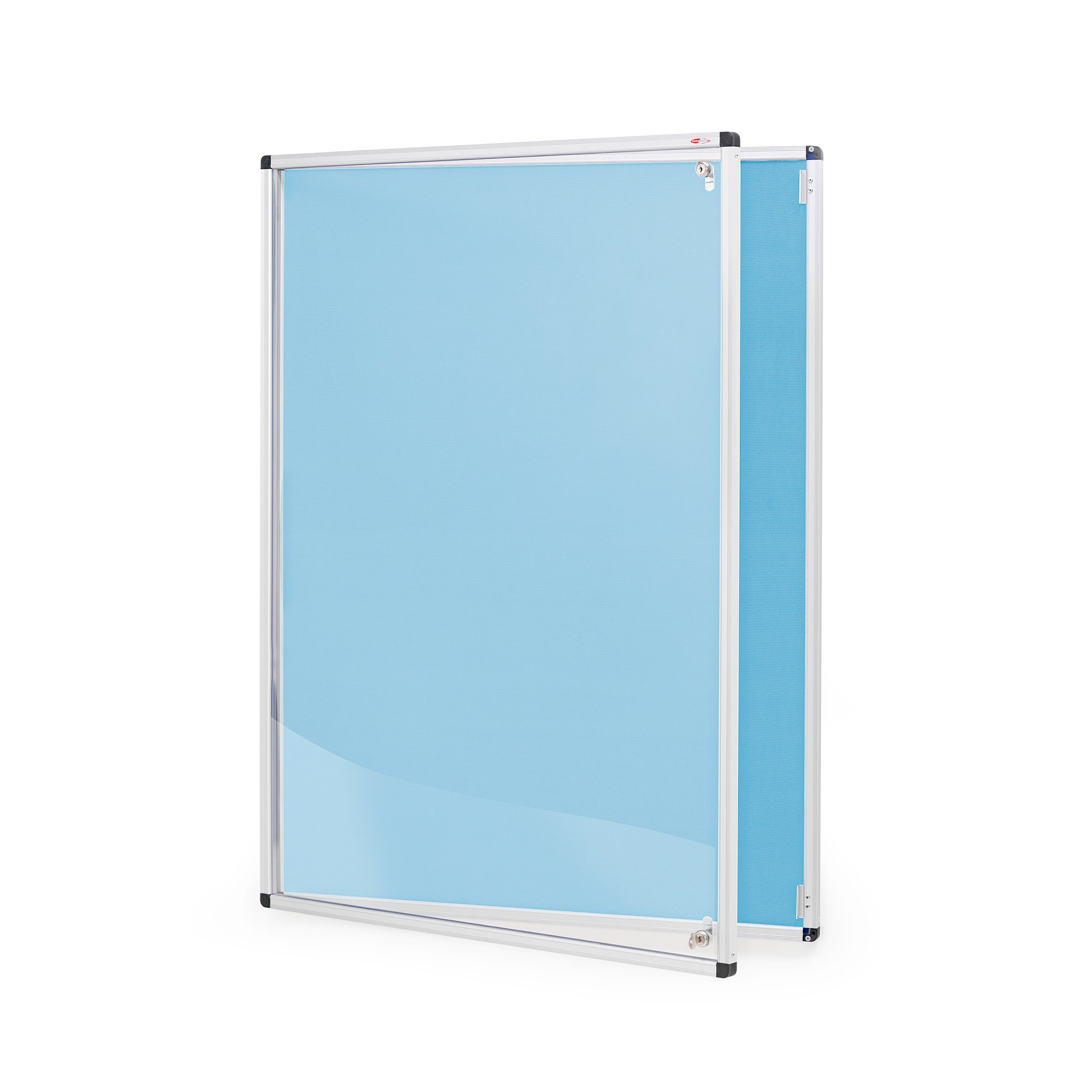 Tamperproof noticeboard, 600x900 mm, light blue