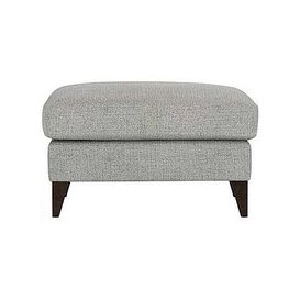 The Lounge Co. - Romilly Fabric Footstool - Chinchilla Paw
