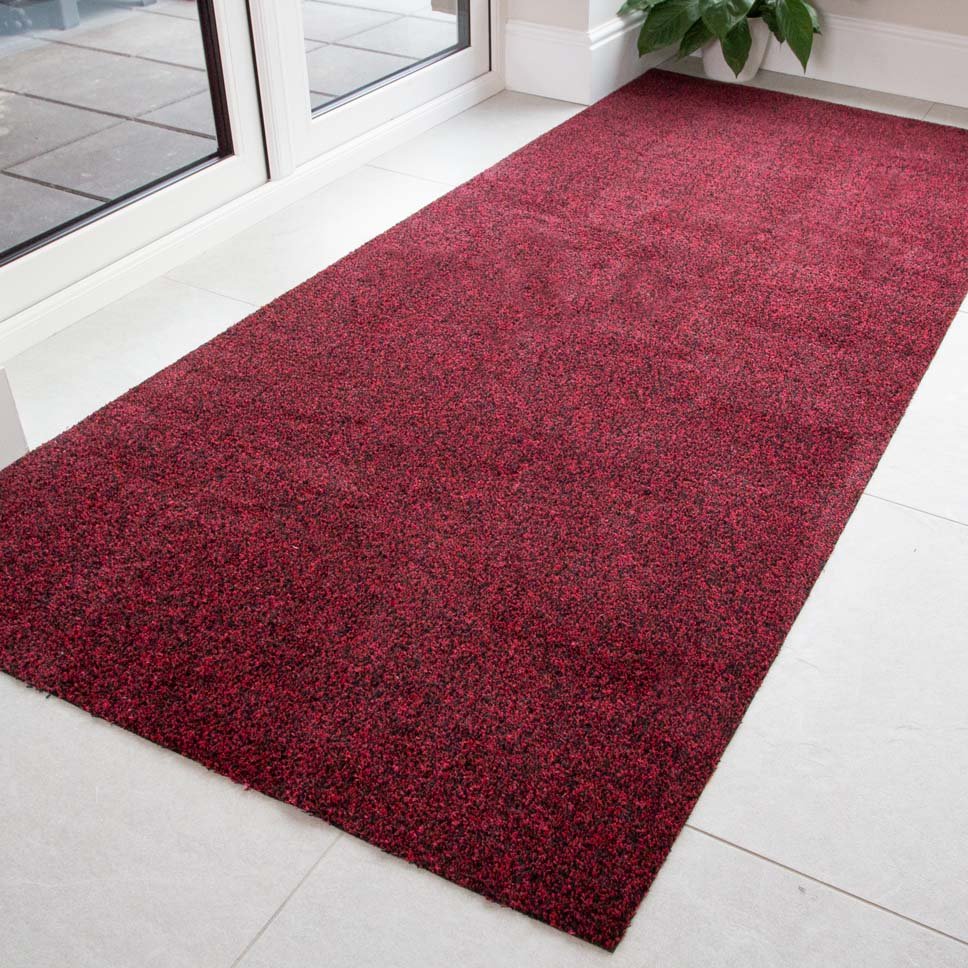 Red Durable Eco-Friendly Washable Mats - Hunter - Cut to Measure - Hunter - 1ft