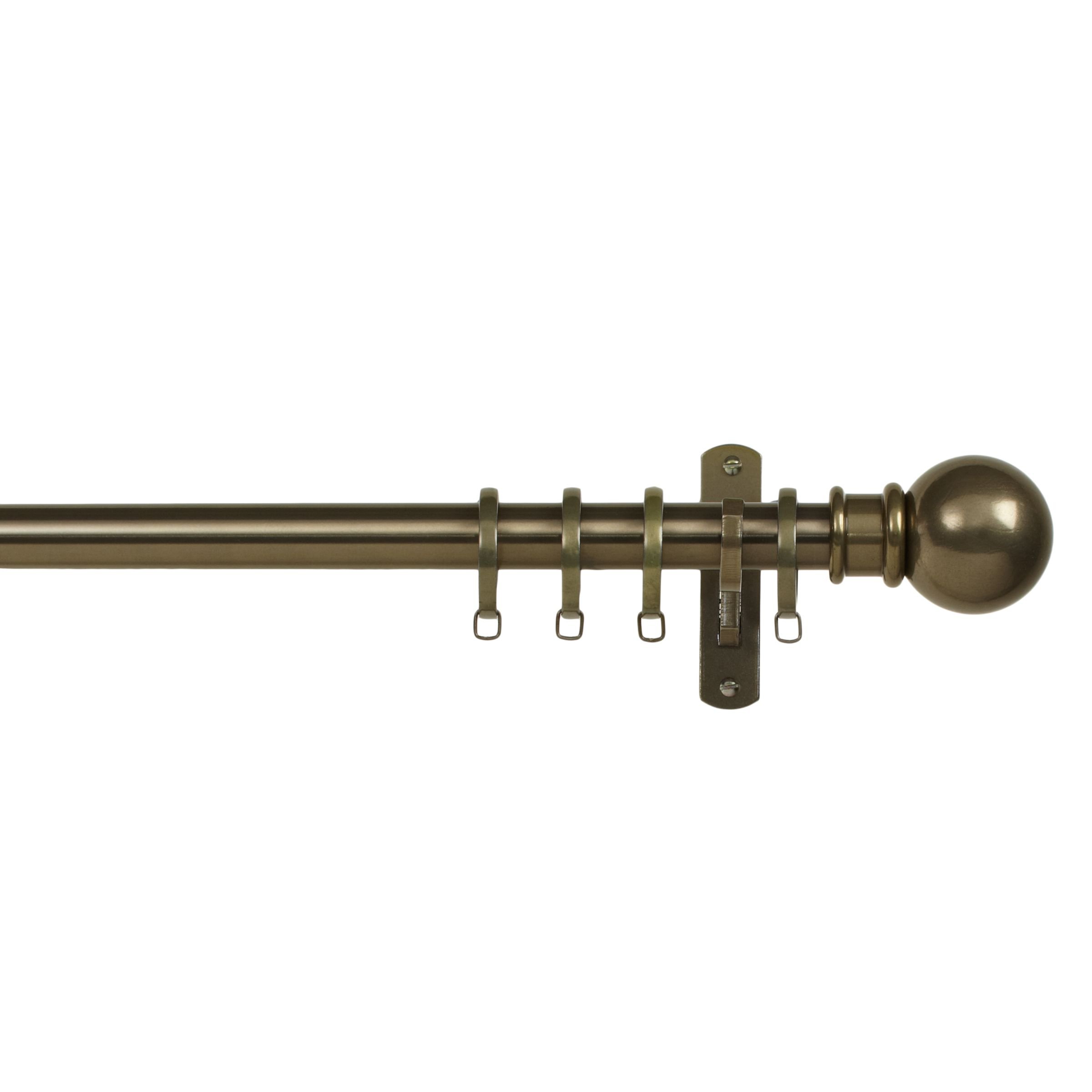 John Lewis Made to Measure Classic Straight Curtain Pole, Ball Finial