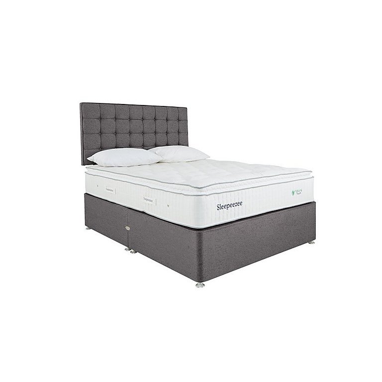 Sleepeezee - Natural Touch 2000 Pillowtop Divan Set with 4 Drawers - Double - Weave Americano