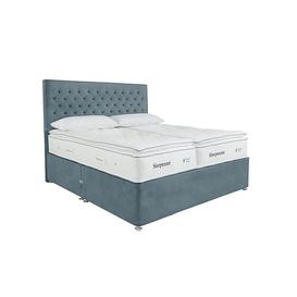 Sleepeezee - Natural Touch 3000 Pillowtop Zip and Link Divan Set with 4 Drawers - Light Blue
